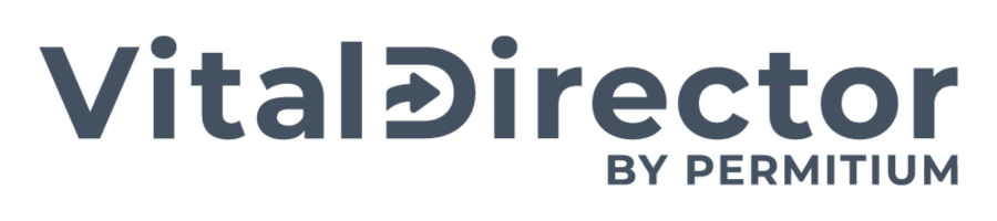 gray VitalDirector logo